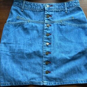 Vintage Y2K stonewash denim skirt high rise size 3/4 tag fits more like size 0